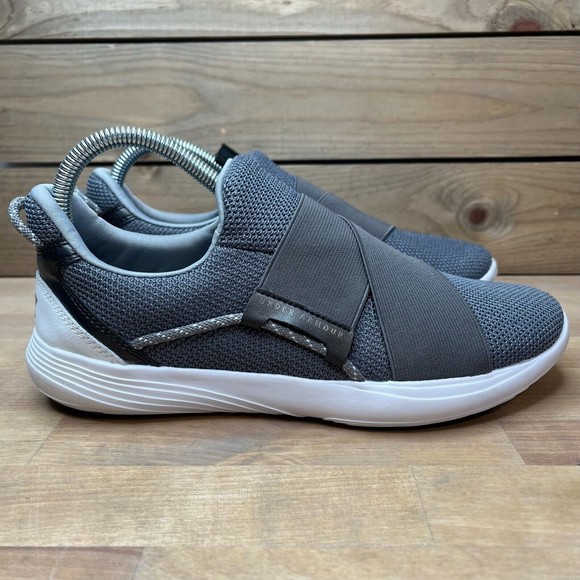Women's Under Armour Precision X Sneaker Size 8 Gray Comfort Shoe - Picture 1 of 9